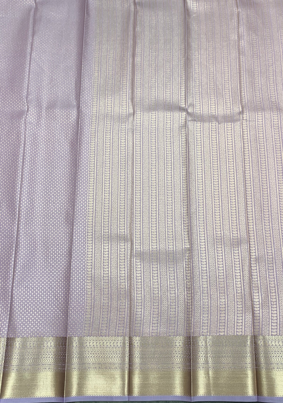 Fancy Tissue Saree Lavender Colour with Self Design Border