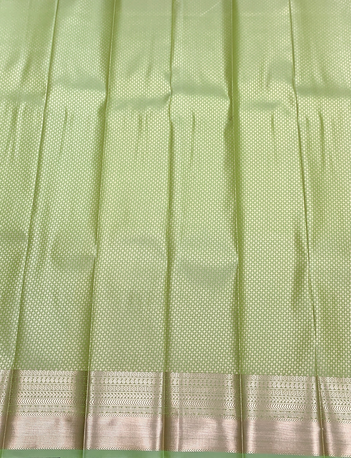 Fancy Tissue Saree Pista Green Colour with Self Design Border