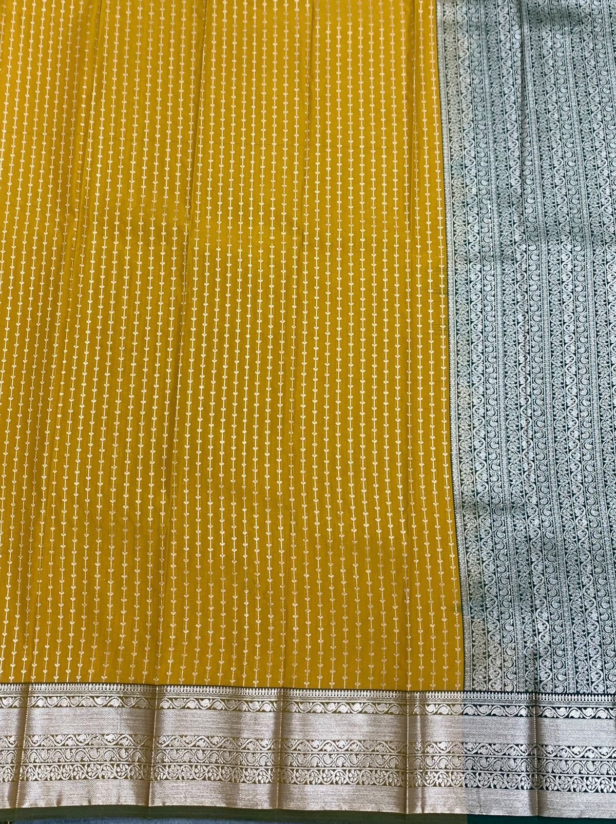 Soft Silk Casual Saree Golden Mustard Colour with Copper Zari Border