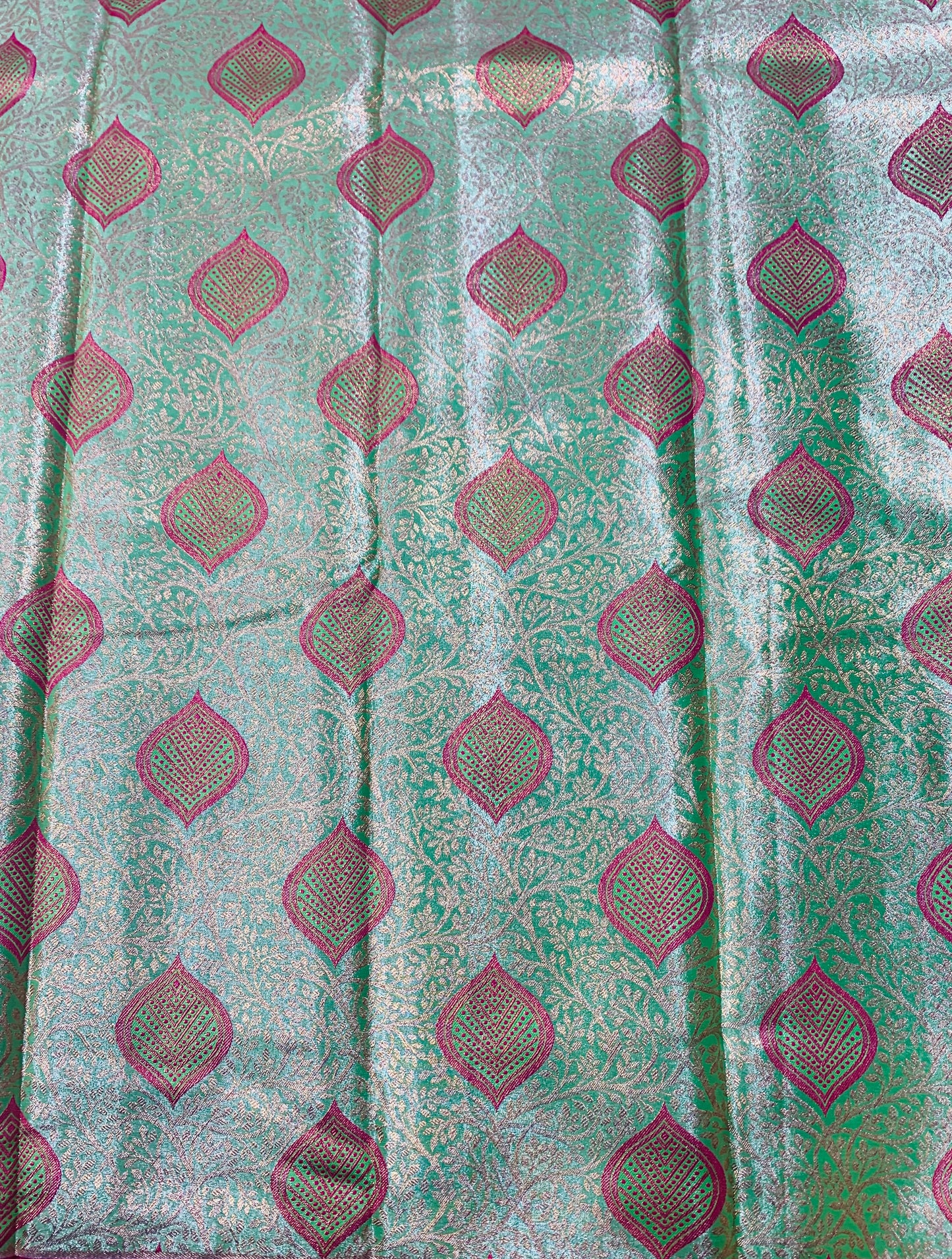 Vegan Silk Saree Pista Green Colour