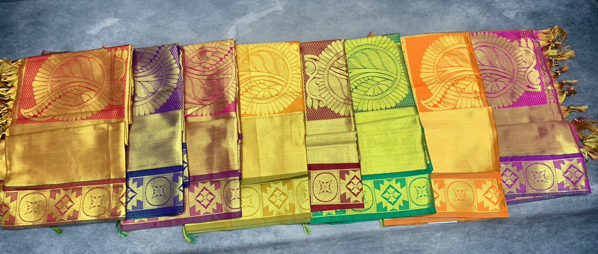 Facilitation Shawl Ponnadai- Pack of 5 (Random Colour)