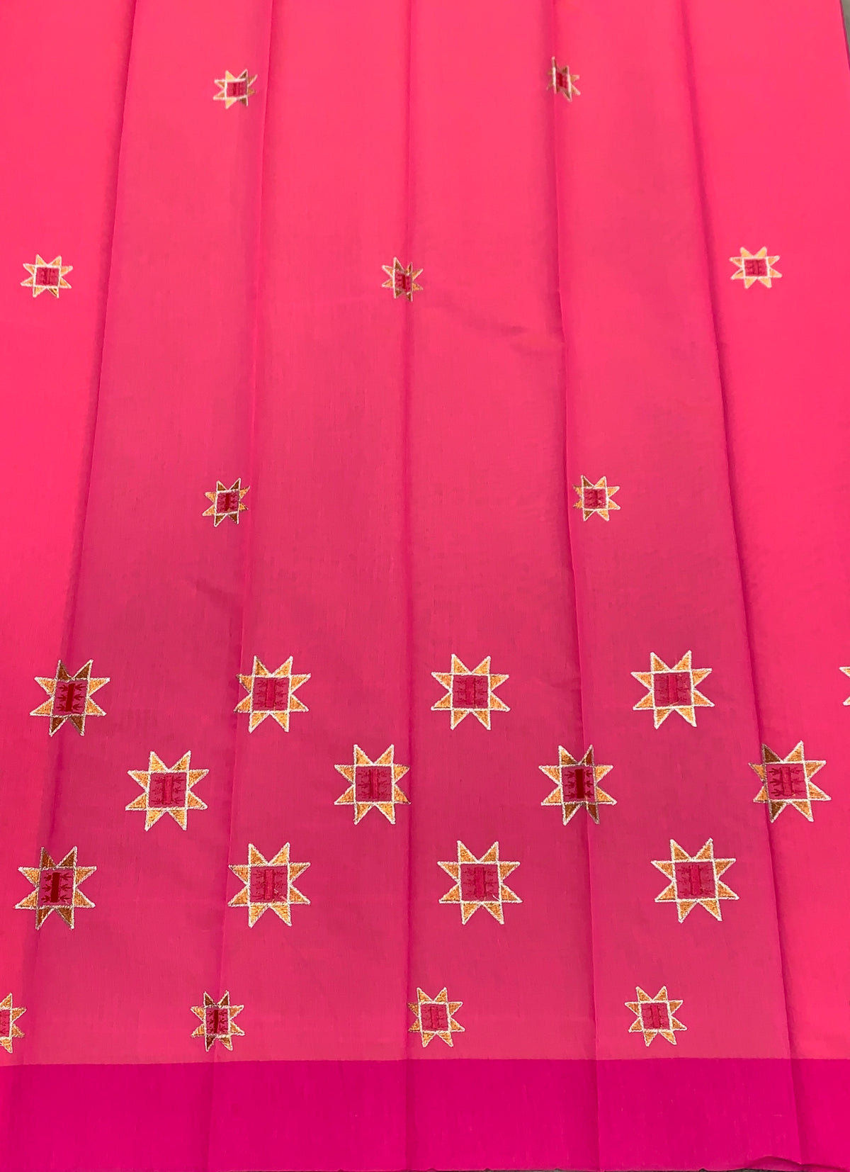 Baby Pink Colour Silk Cotton Saree with Pink Colour Border