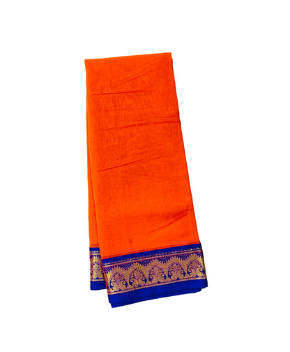 Chettinad Cotton Saree Orange