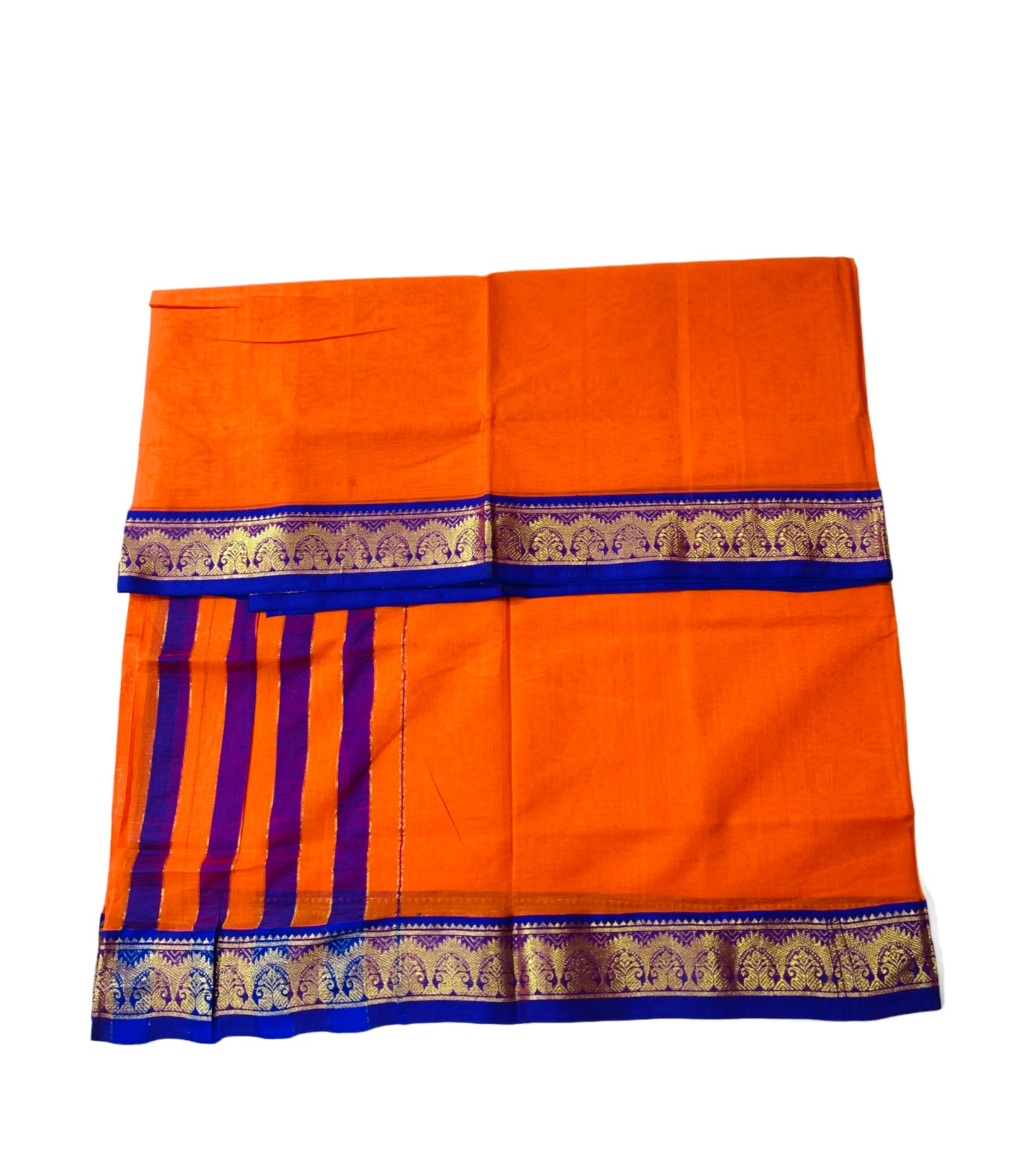 Chettinad Cotton Saree Orange