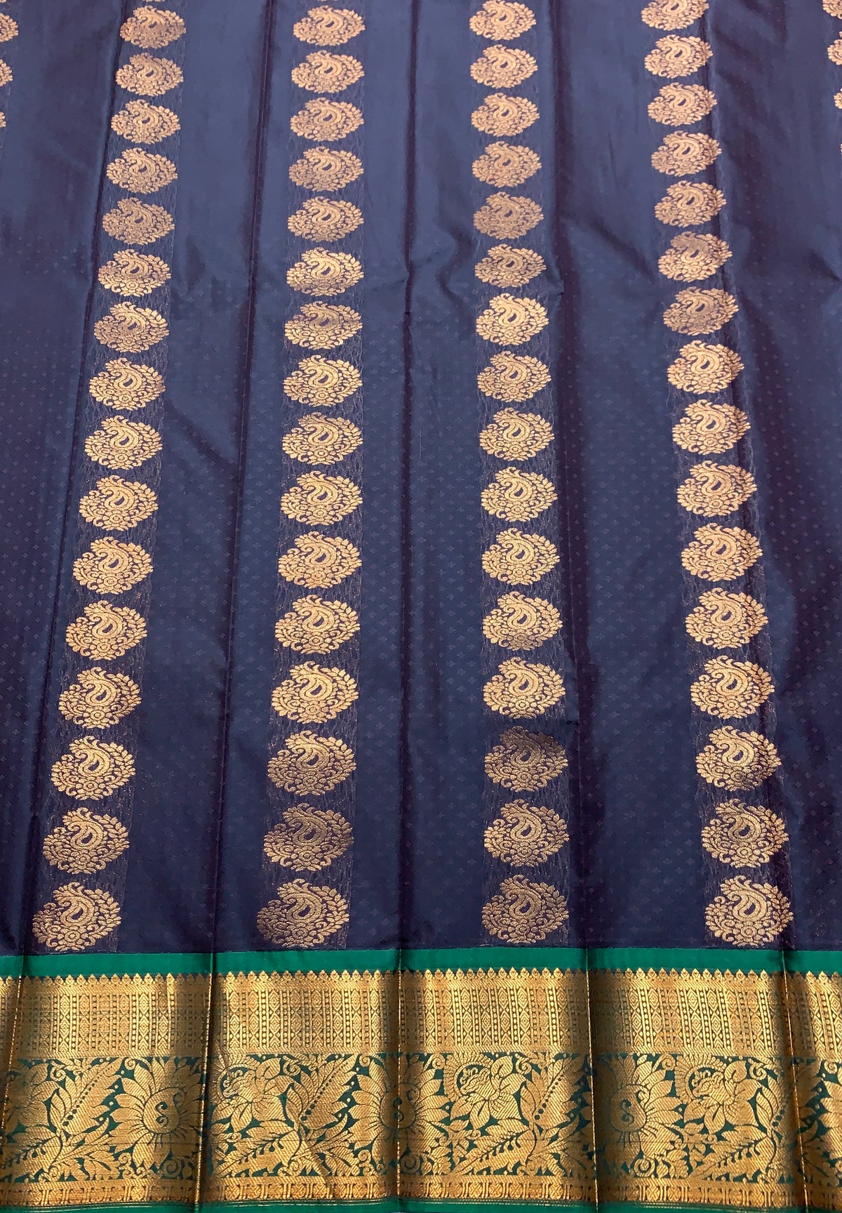 Vegan Silk Saree Brown Colour Saree with Copper Border