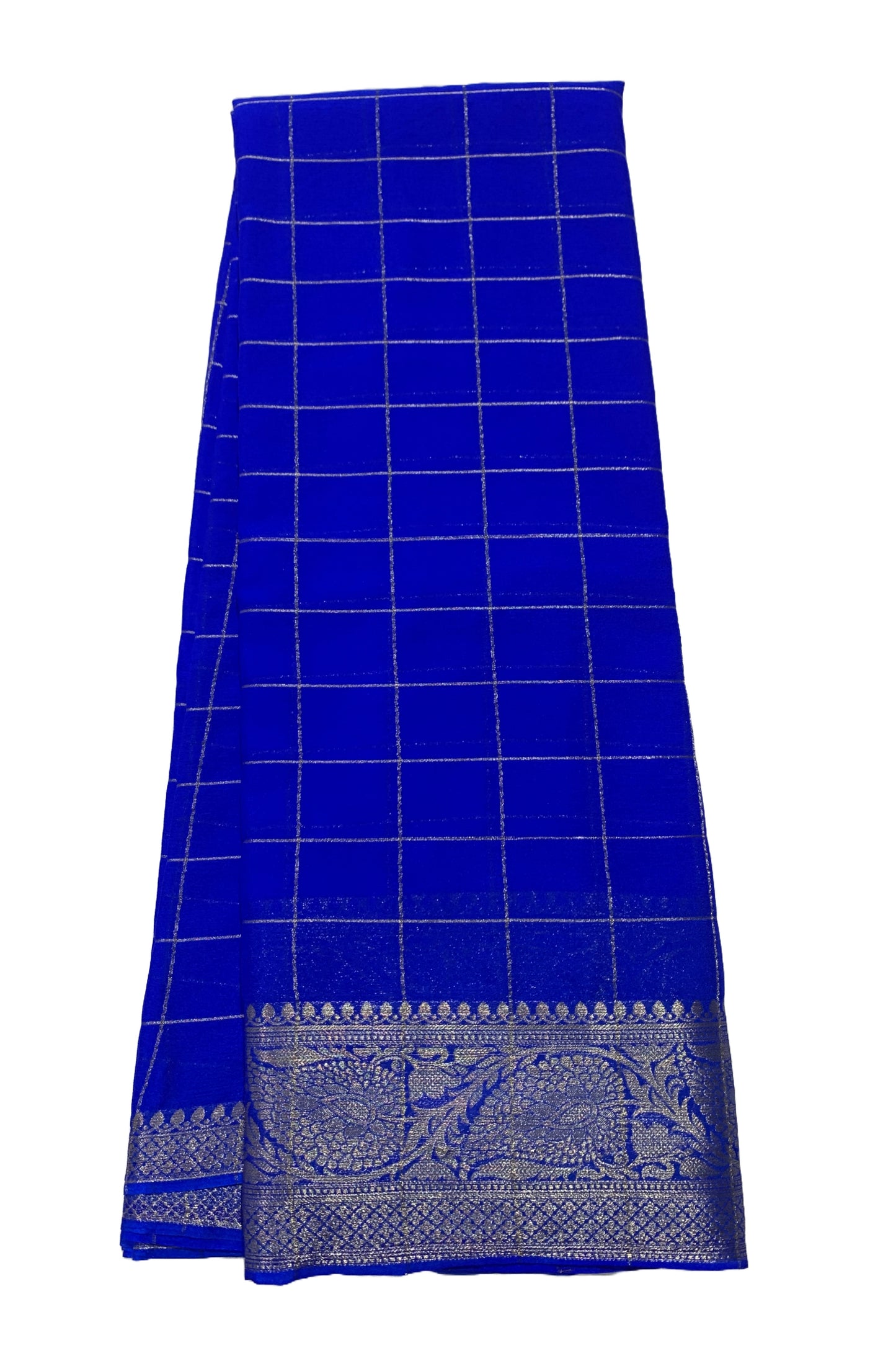 Georgette Saree Ink Blue Colour