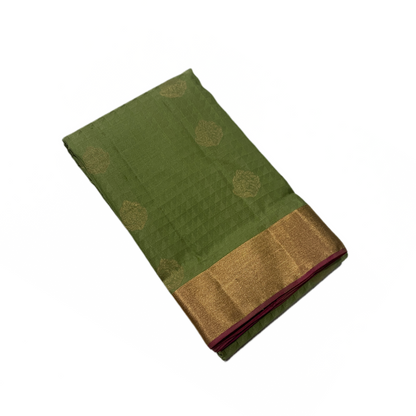 Pure Kanchipuram Silk Saree Light Green Colour