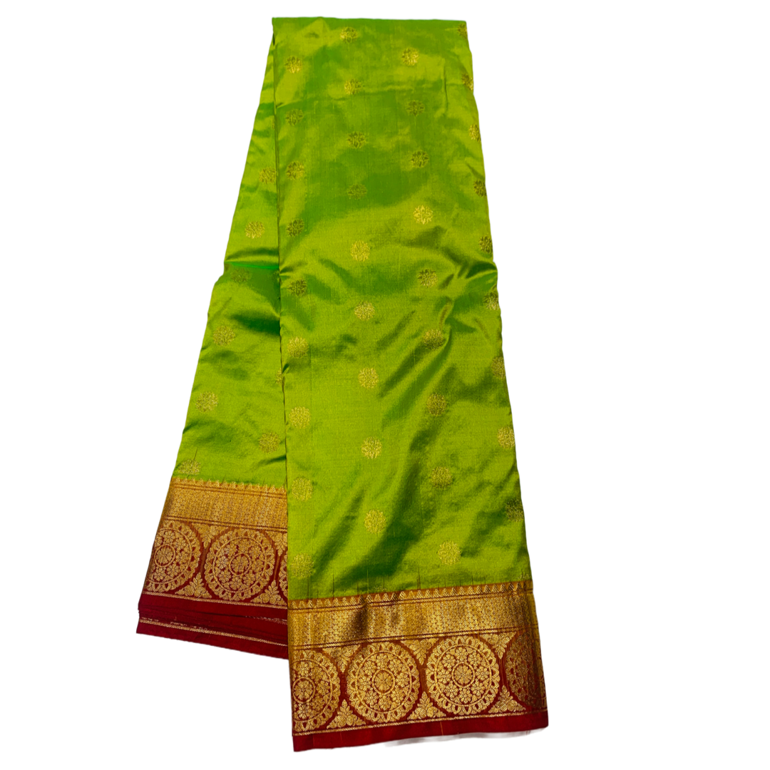 Pure Kanchipuram Silk Light Green Colour