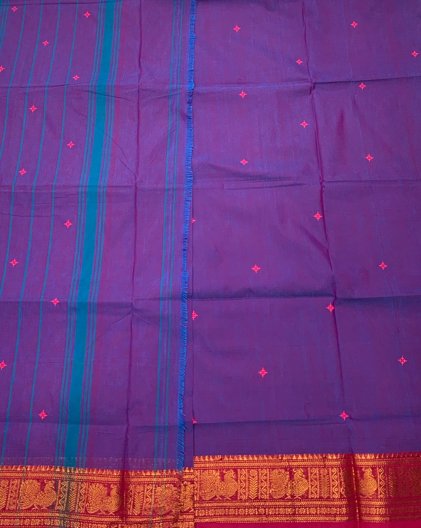 Chettinad Cotton Saree Lavender