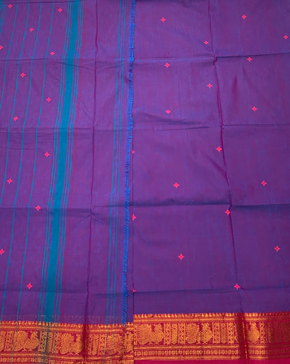 Chettinad Cotton Saree Lavender