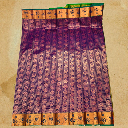 Art Silk Saree Violet Colour