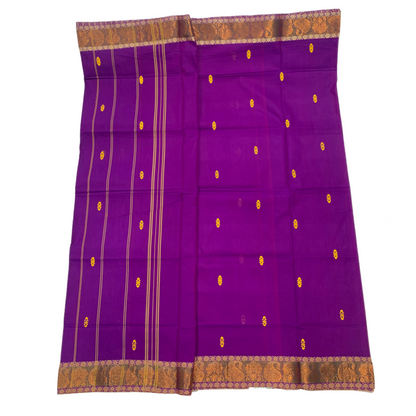 Chettinad Cotton Saree Lavender