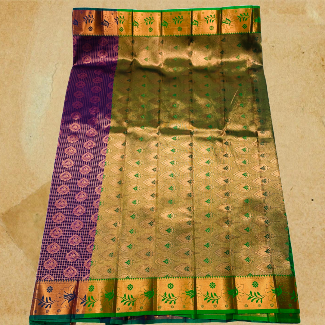 Art Silk Saree Violet Colour