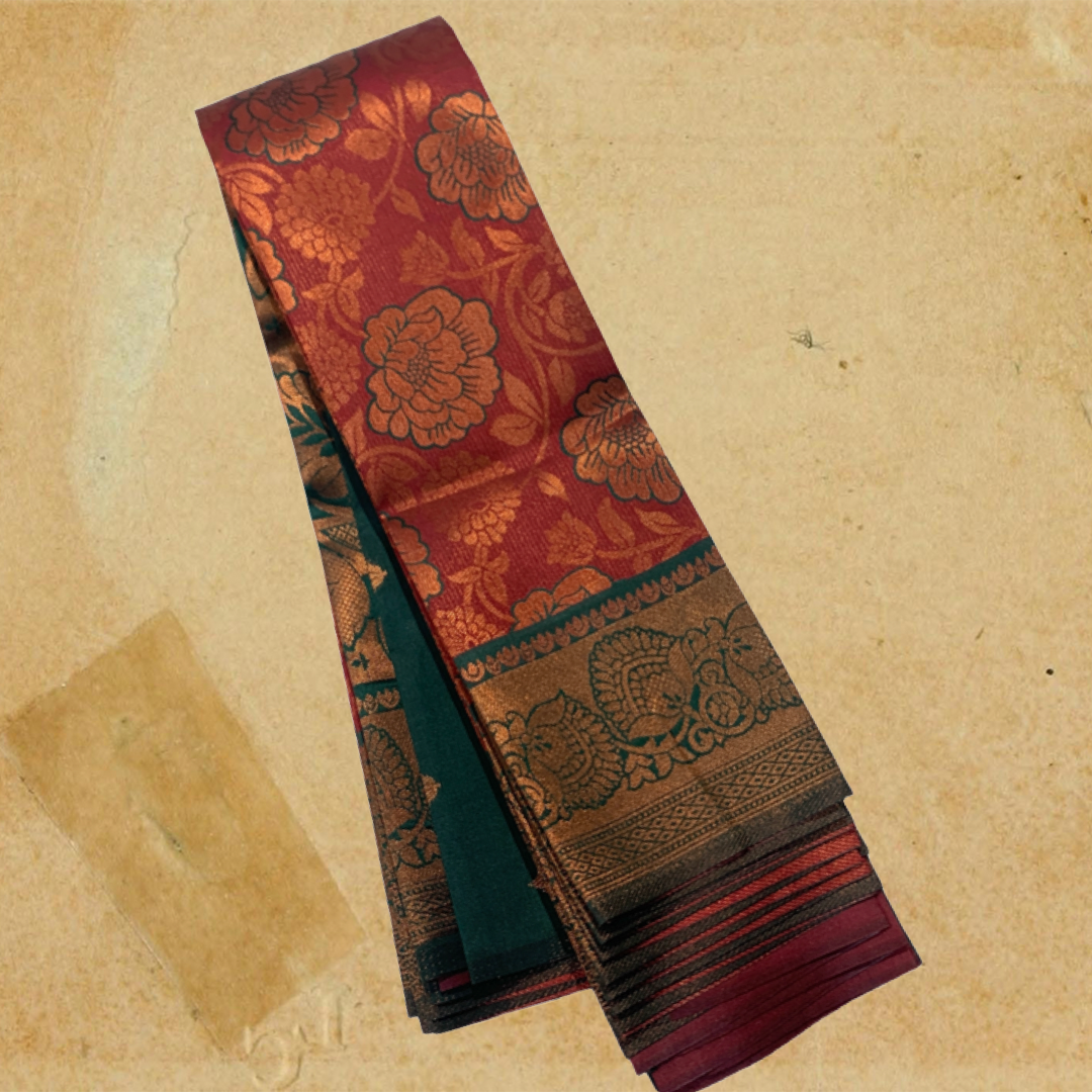 Art Silk Saree Maroon shade