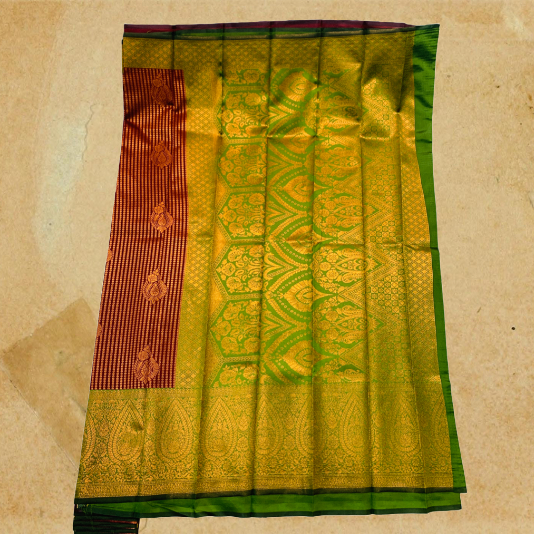 Art Silk Saree Maroon Colour