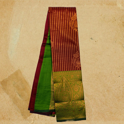 Art Silk Saree Maroon Colour