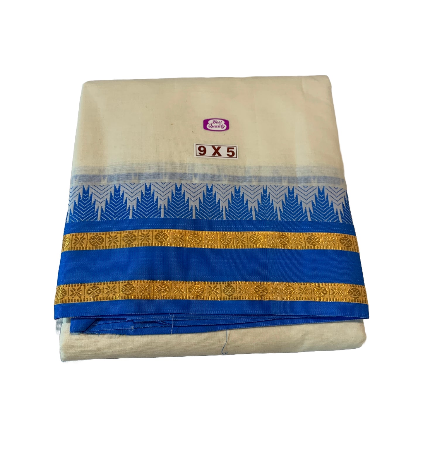 Cotton Dhoti Half White Colour