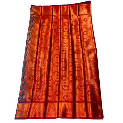 Pepsi Blue shade Soft kanchi pattu with Flower design