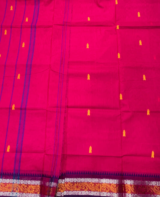 Chettinad cotton Saree Pink