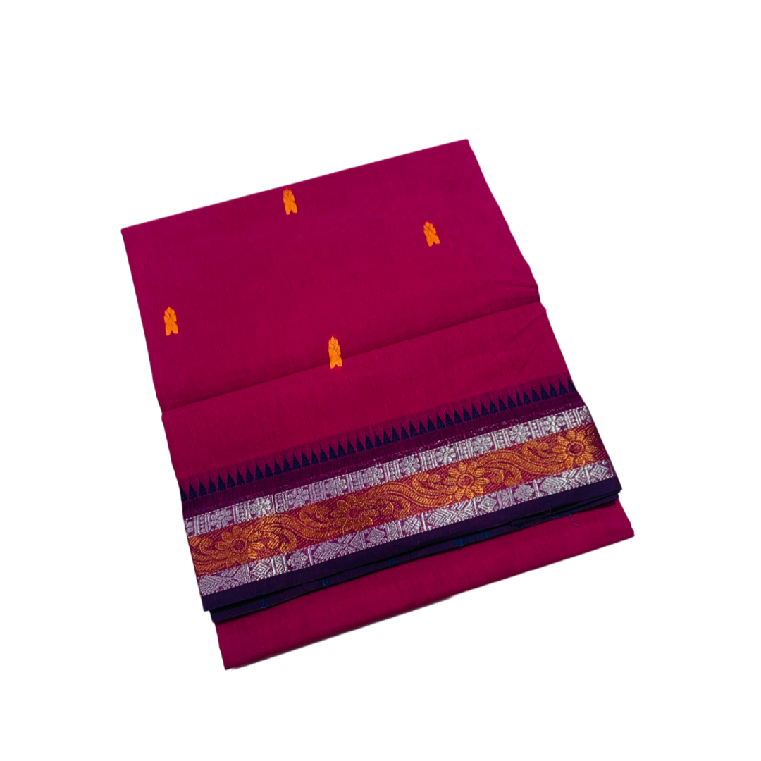 Chettinad cotton Saree Pink