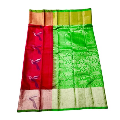 Pure Kachipuram Silk Saree Pink Colour