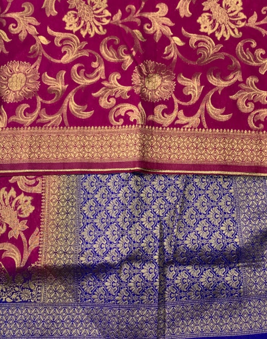 Banaras Saree Pink Colour