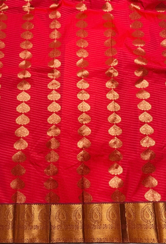 Art Silk Saree Pink Colour