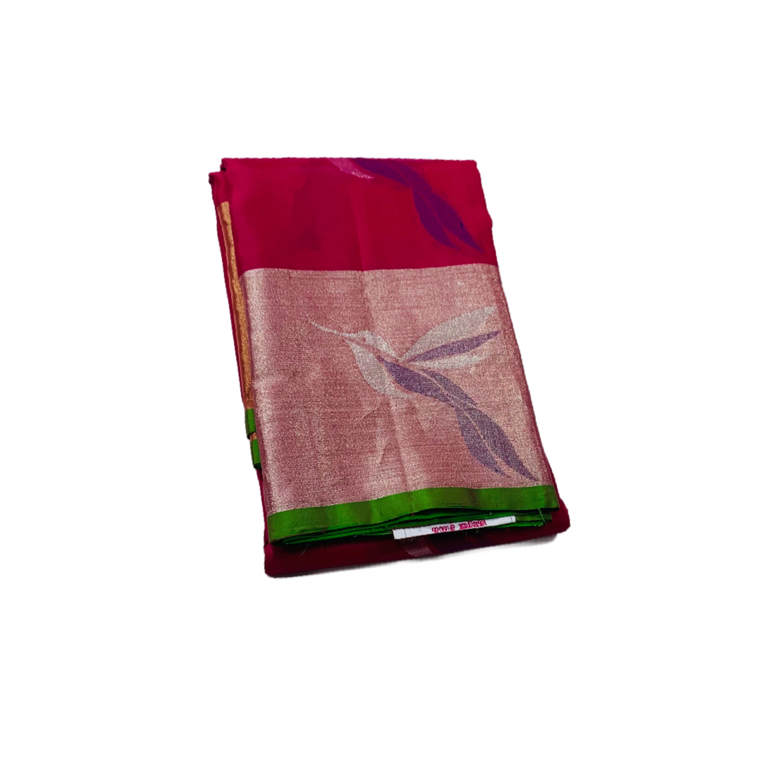 Pure Kachipuram Silk Saree Pink Colour