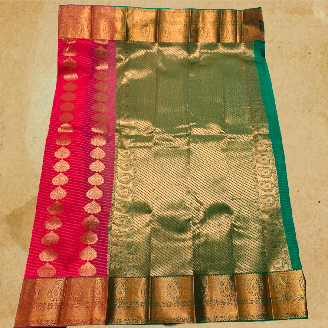 Art Silk Saree Pink Colour