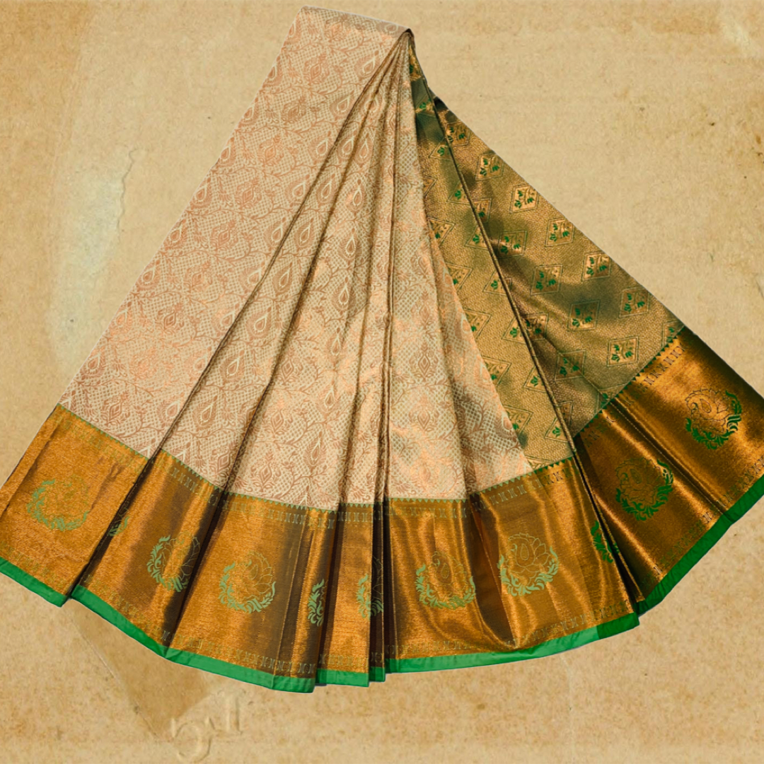 Art Silk Saree Pista Green Colour