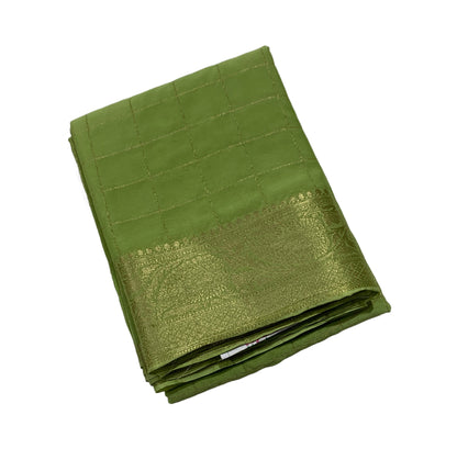 Georgette Saree Pista Green Colour