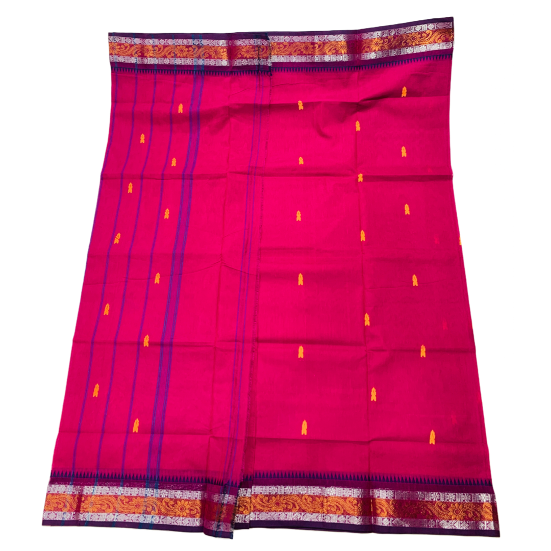 Chettinad cotton Saree Pink