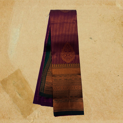 Art Silk Saree Purple Colour