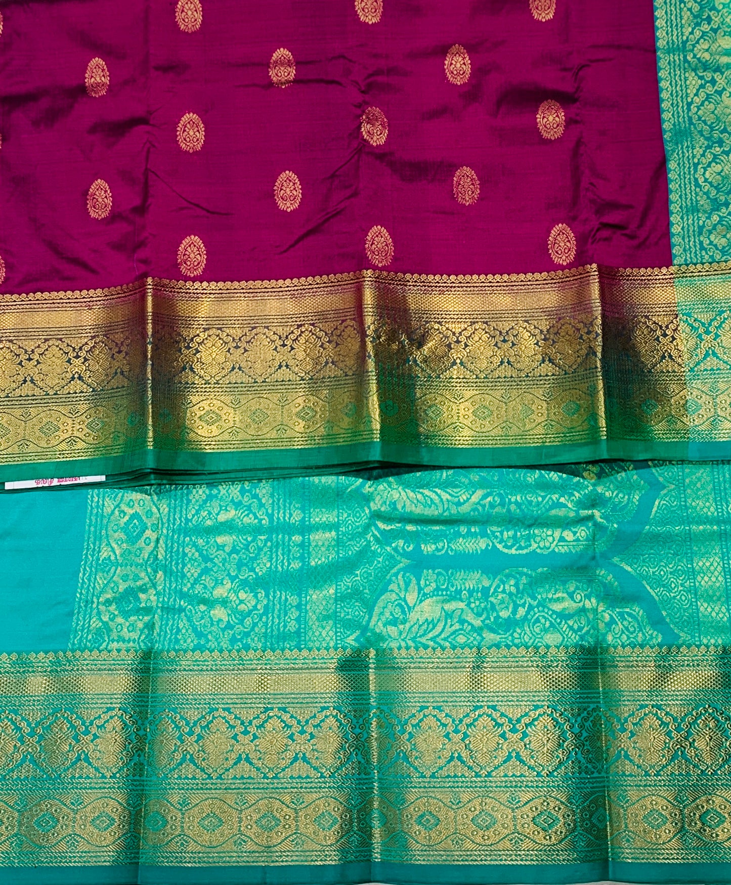 Pure Kanchipuram Silk Purple Colour