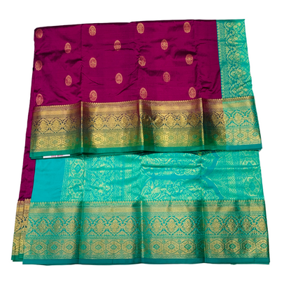 Pure Kanchipuram Silk Purple Colour