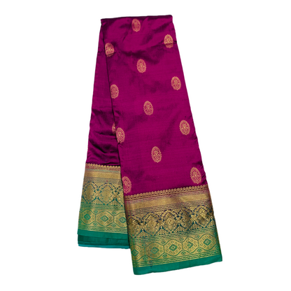 Pure Kanchipuram Silk Purple Colour