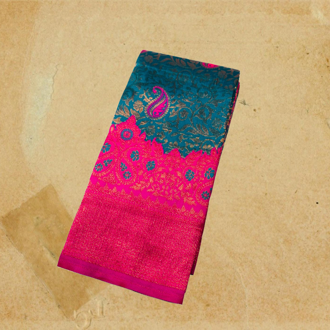 Art Silk Saree Rama Blue