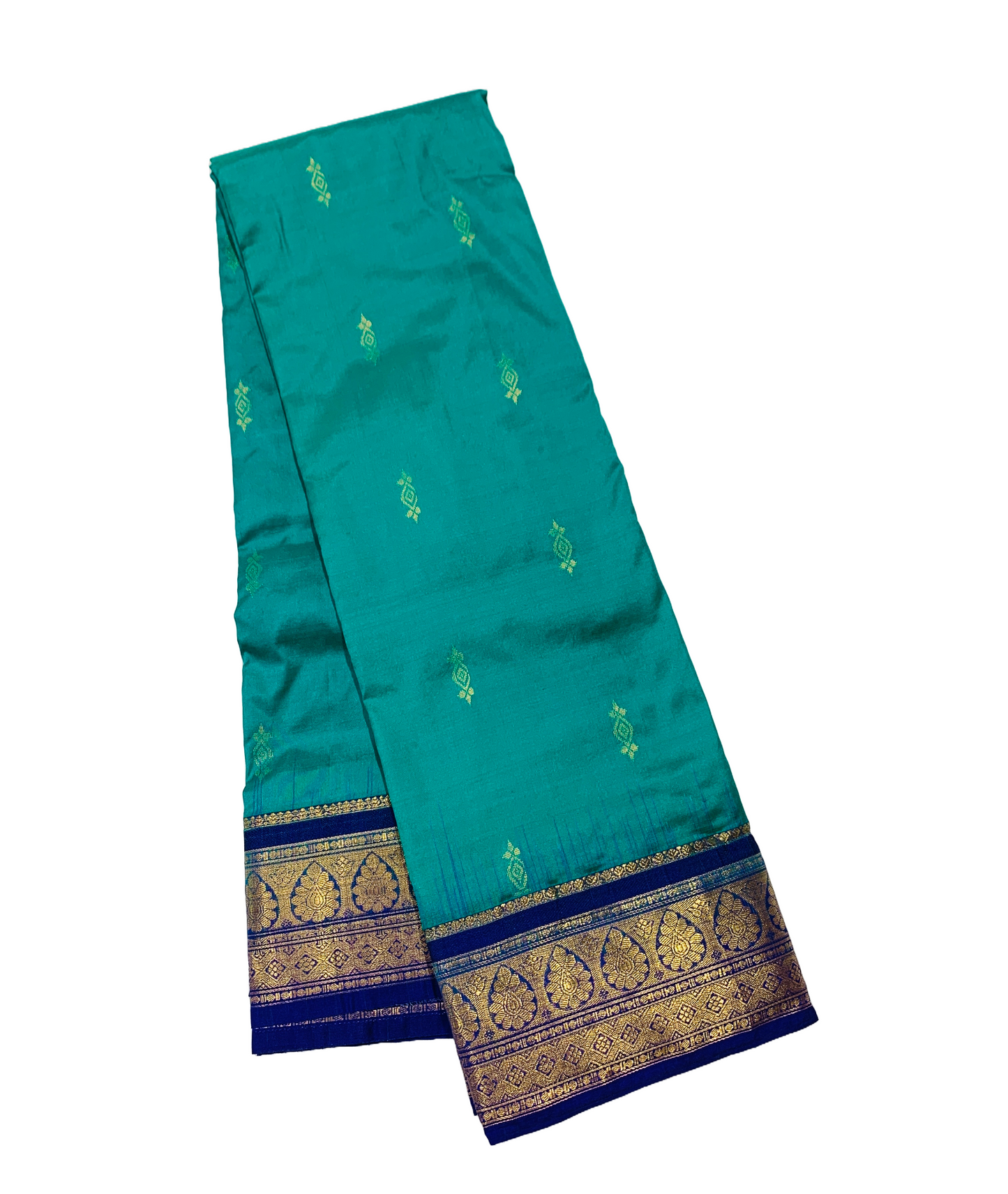 Pure Kanchipuram Silk Rama Blue Colour