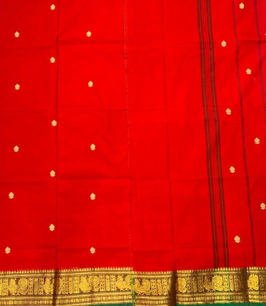 Chettinad Cotton Saree Red