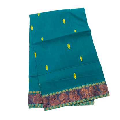 Chettinad cotton Saree Rama Green