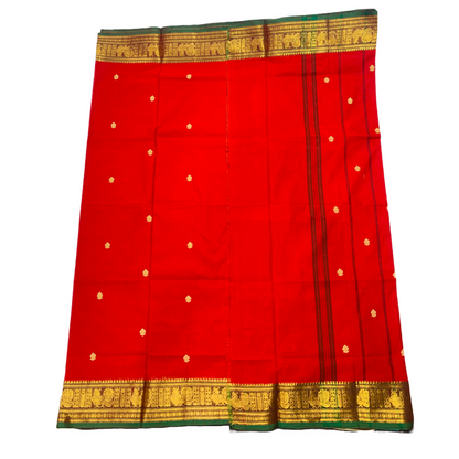 Chettinad Cotton Saree Red