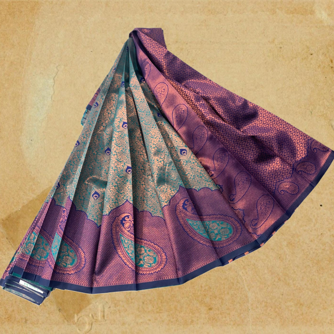 Art Silk Saree Rama Blue