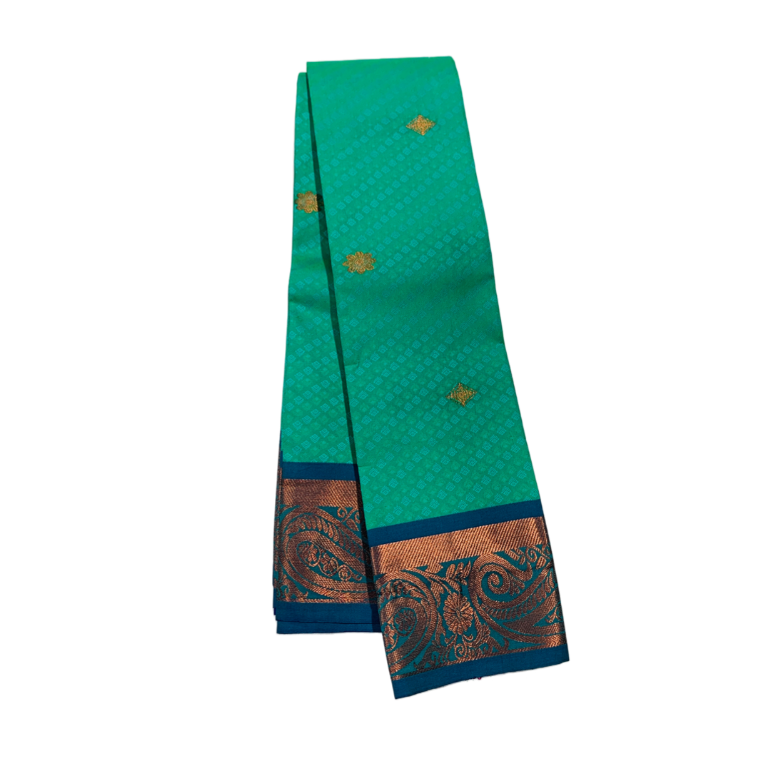 Art Silk Saree  Rama Green