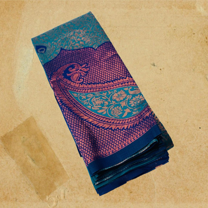 Art Silk Saree Rama Blue