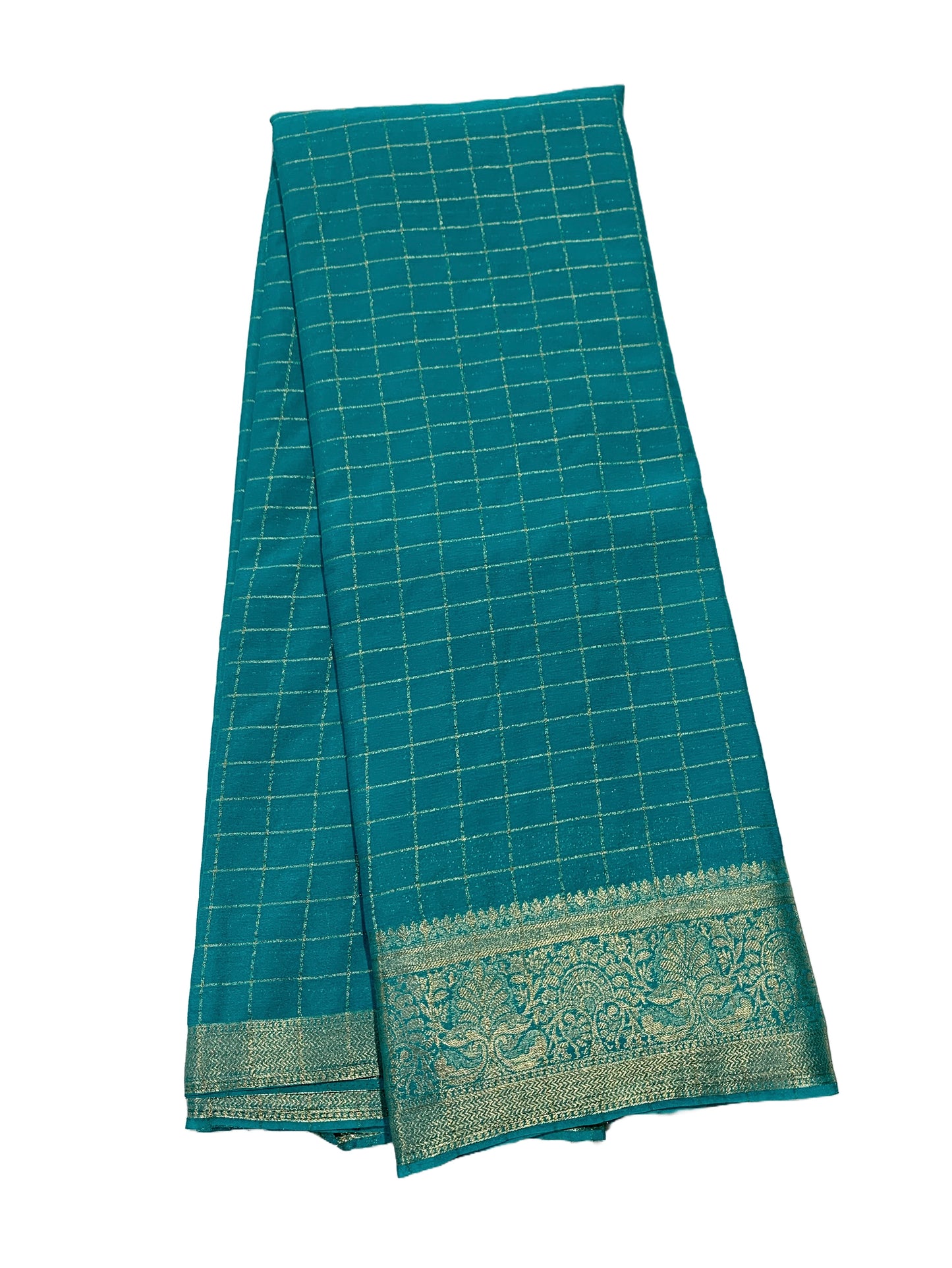 Georgette Saree Rama Blue Colour