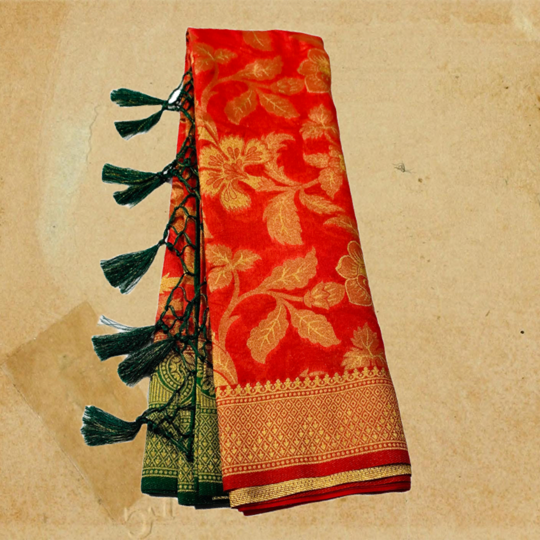 Banaras Saree Red Colour