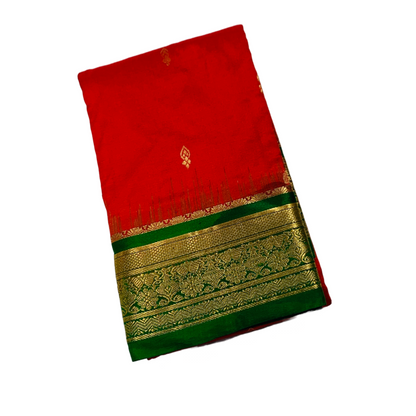 Pure Kanchipuram Silk Red Colour