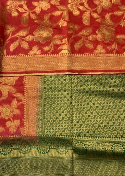 Banaras Saree Red Colour