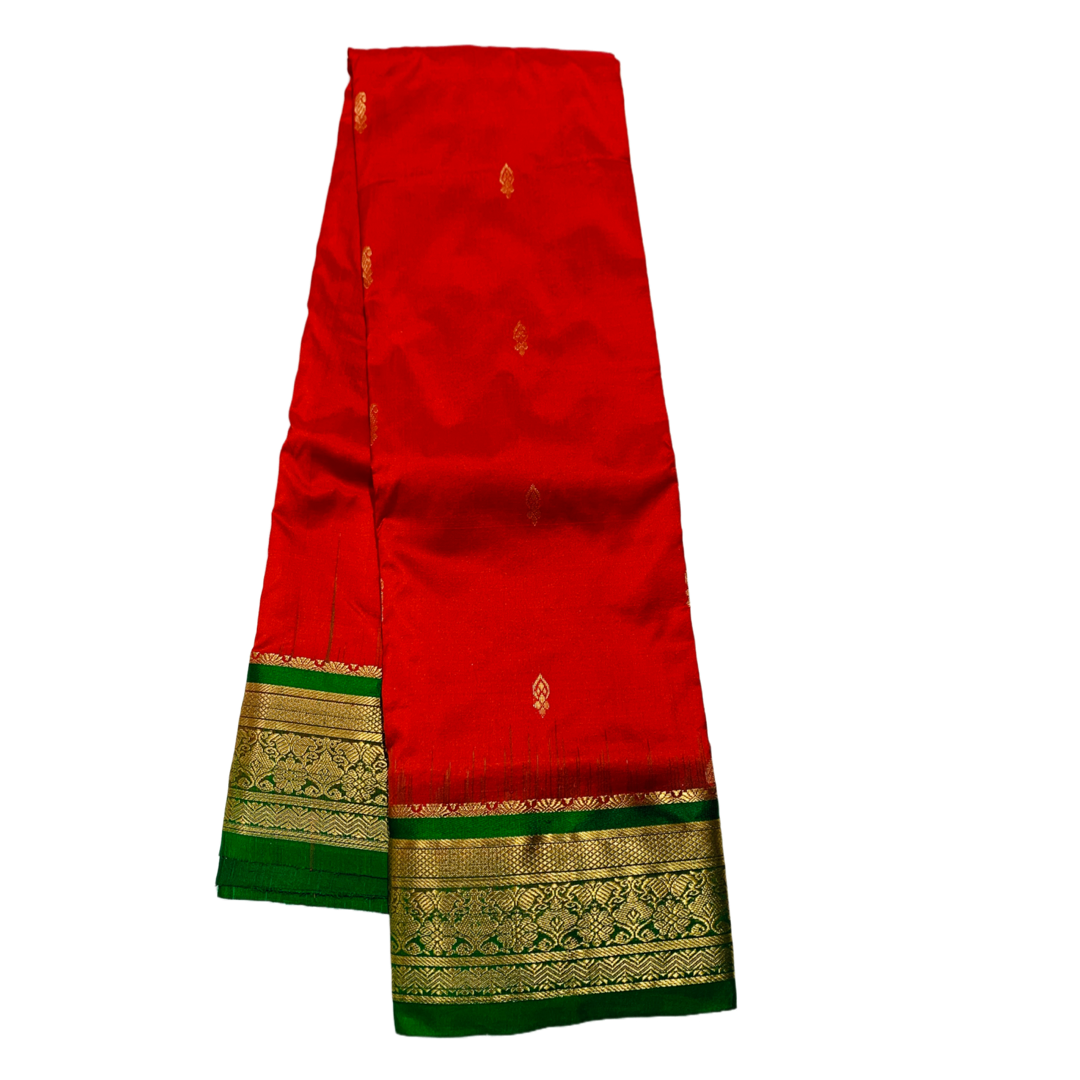 Pure Kanchipuram Silk Red Colour