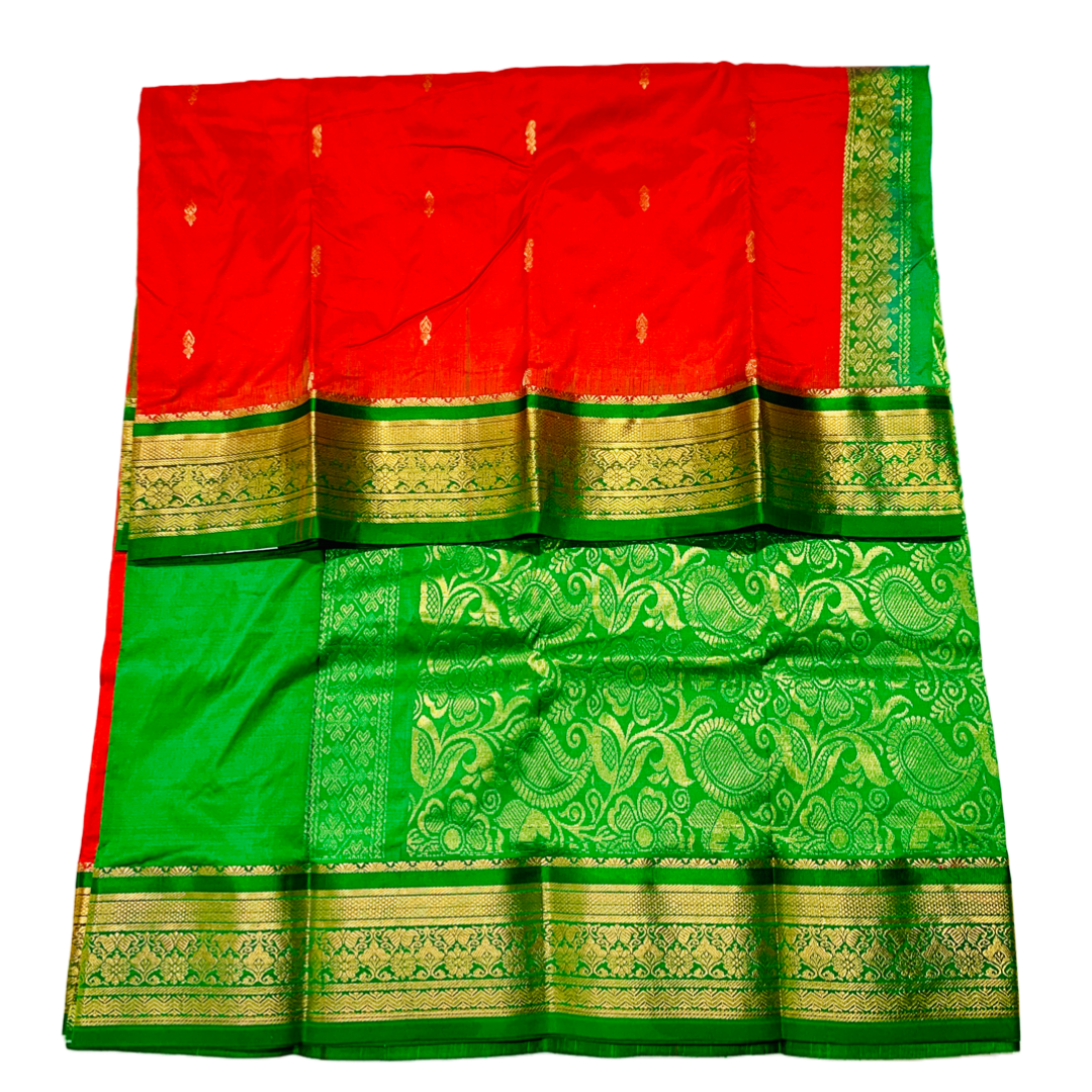 Pure Kanchipuram Silk Red Colour